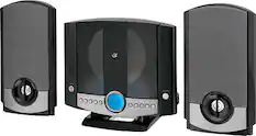 Angle. GPX - Micro Hi-Fi System - Black.