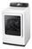 Left. Samsung - 7.4 Cu. Ft. 13-Cycle Electric Dryer with Steam - White.