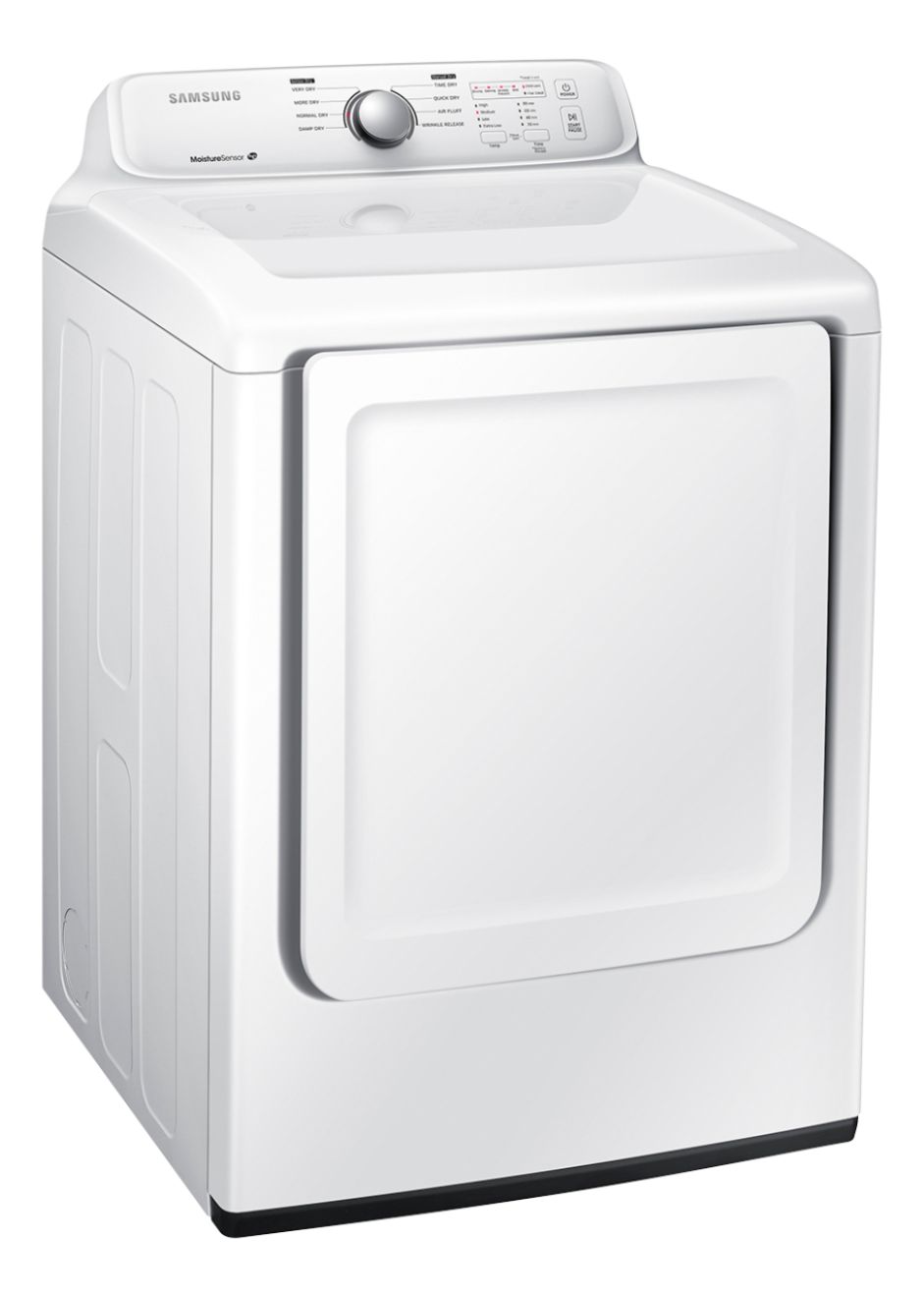 Angle View: Samsung - 7.2 Cu. Ft. Electric Dryer with 8 Cycles - White