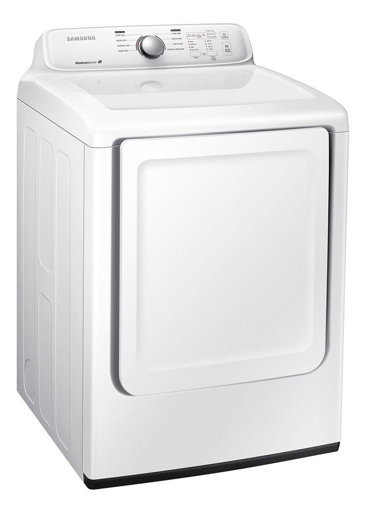 Angle. Samsung - 7.2 Cu. Ft. Electric Dryer with 8 Cycles - White.