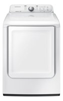 Samsung - 7.2 Cu. Ft. Electric Dryer with 8 Cycles - White - Front_Zoom