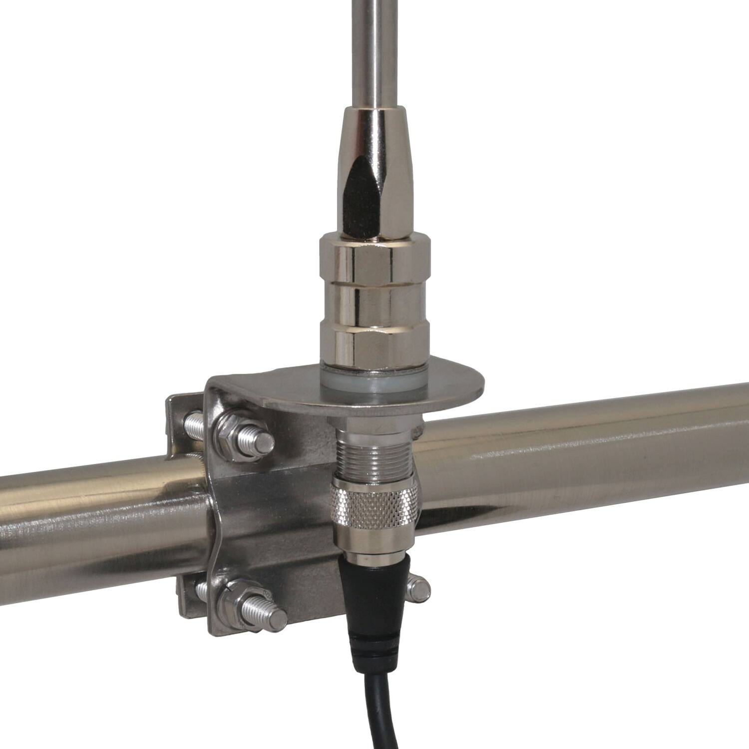 Back. Browning - Browning Br-mm-18 Mirror-mount Kit For Cb Antenna With 18-foot Coaxial Cable And Preinstalled Uhf Pl-259 Connectors - Black.