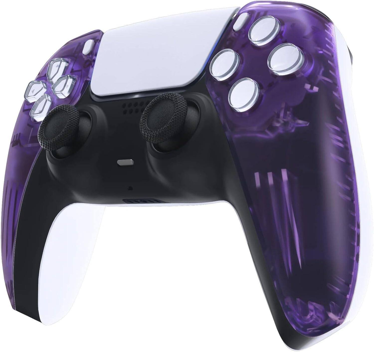 Angle. ProControllers - Custom Wireless Controller for PS5 - Clear Purple.