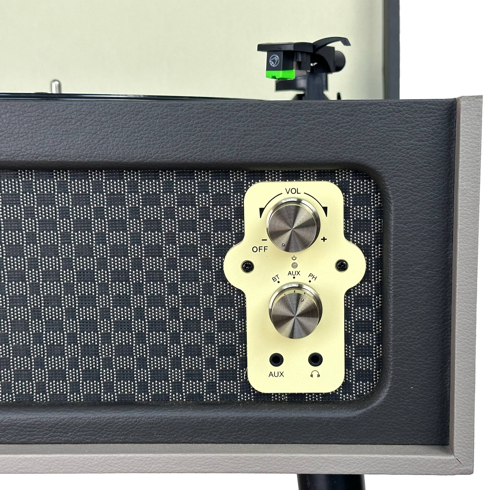 VOL - OFF + AUX BT PH AUX
