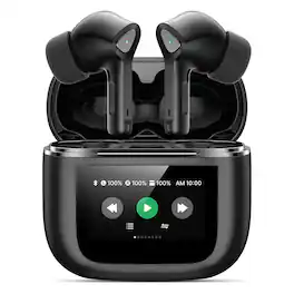 PRIMEPLUS - Wireless Earbuds, Bluetooth 5.3, 50H Total Playtime, Deep Bass, IPX7 Waterproof, with Mic, for Android/iOS/Tablets - Black