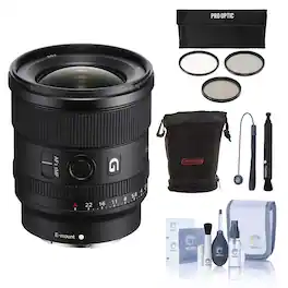 Bundle - FE 20mm f/1.8 G Lens for Sony E with Accessories Kit