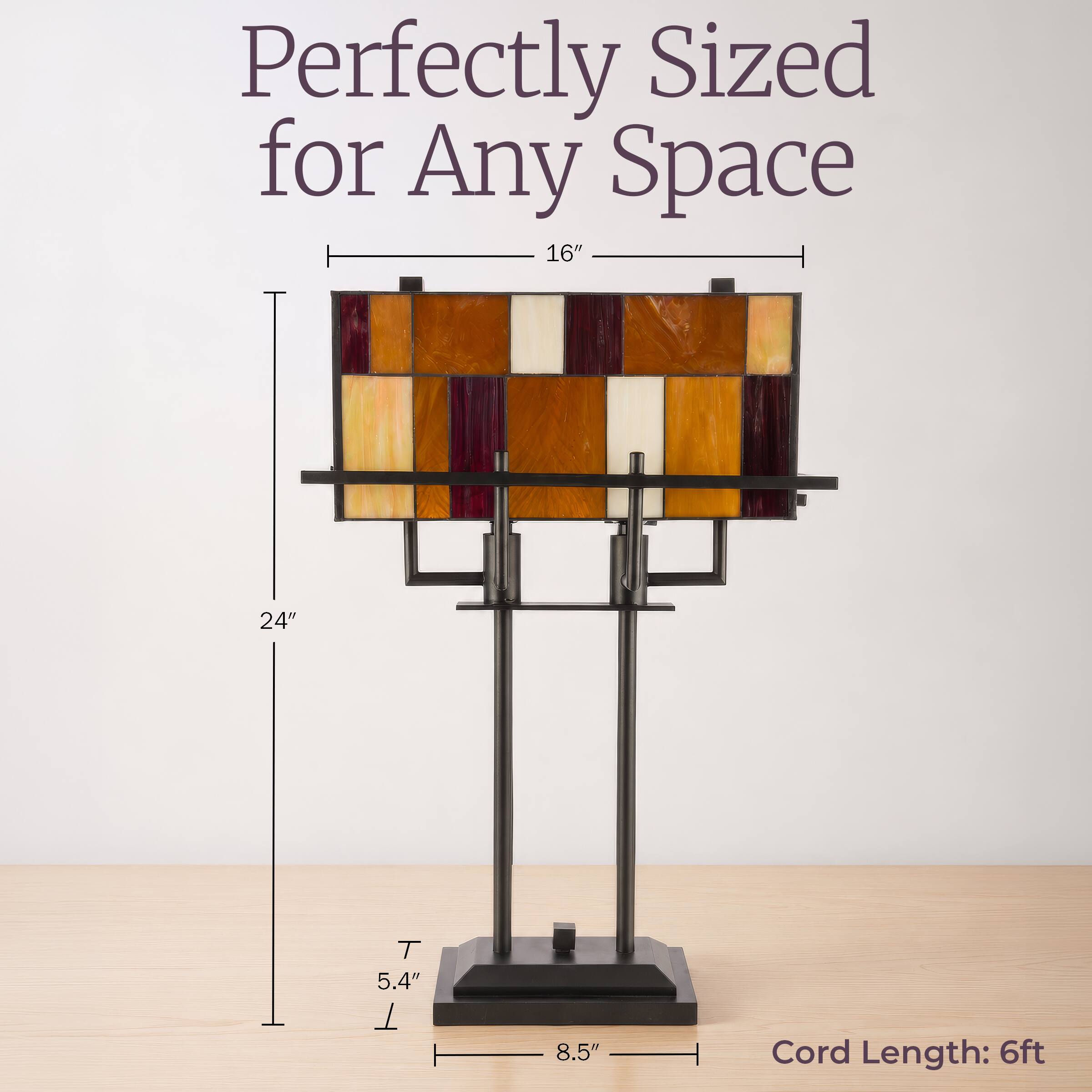 Perfectly Sized for Any Space  
16"  
24"  
T 5.4"  
8.5"  
Cord Length: 6ft