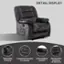 DETAIL DISPLAY: Adjustable Convenient pocket, Footrest for remote, Fully padded Backrest fits armrest perfectly on the back.