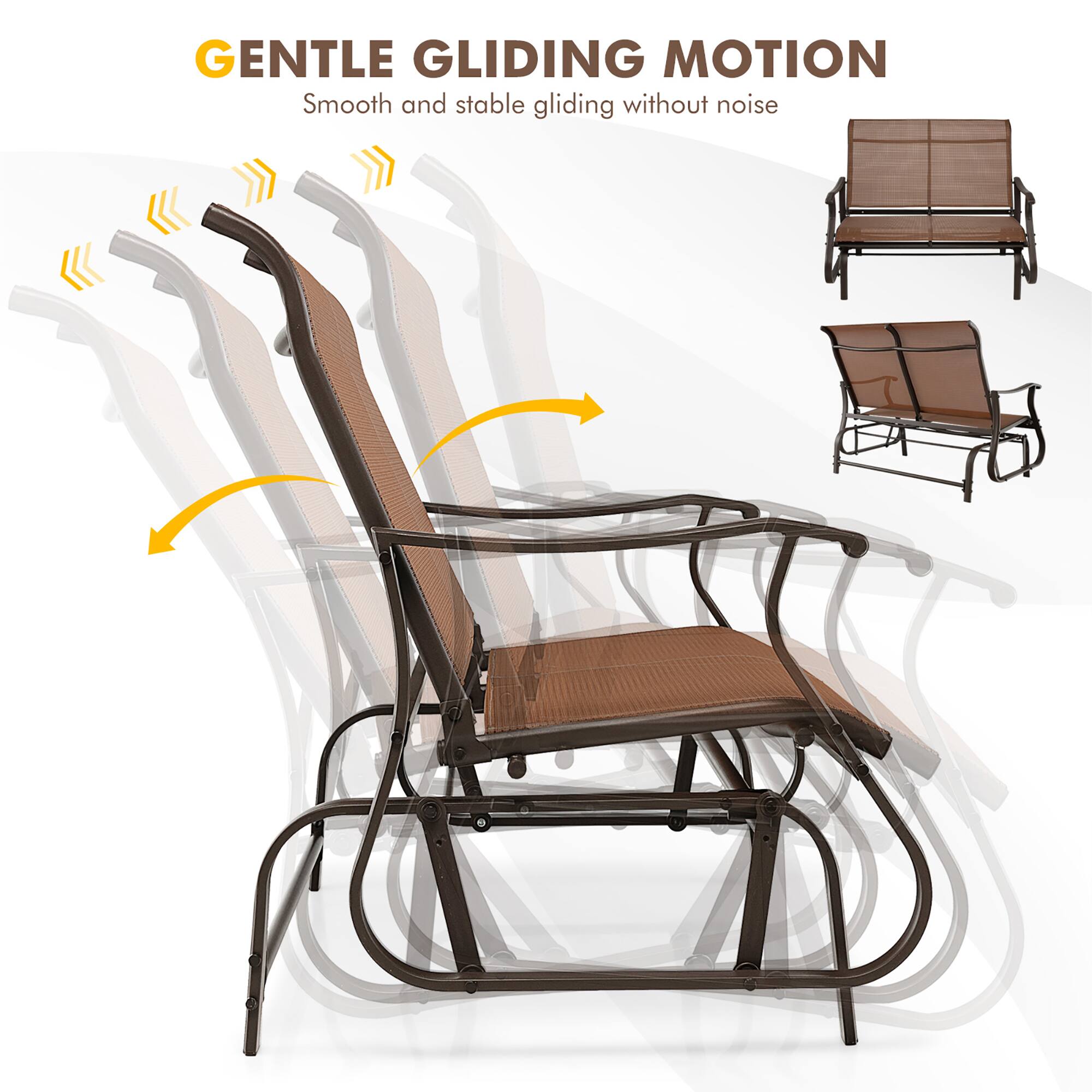 GENTLE GLIDING MOTION  
Smooth and stable gliding without noise