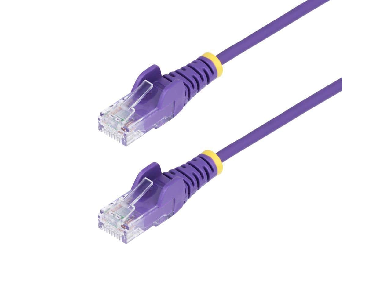 StarTech.com - StarTech 10ft Purple Slim CAT6 Ethernet Cable, 100W PoE, LSZH, Fluke Tested