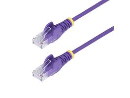 StarTech.com - StarTech 10ft Purple Slim CAT6 Ethernet Cable, 100W PoE, LSZH, Fluke Tested