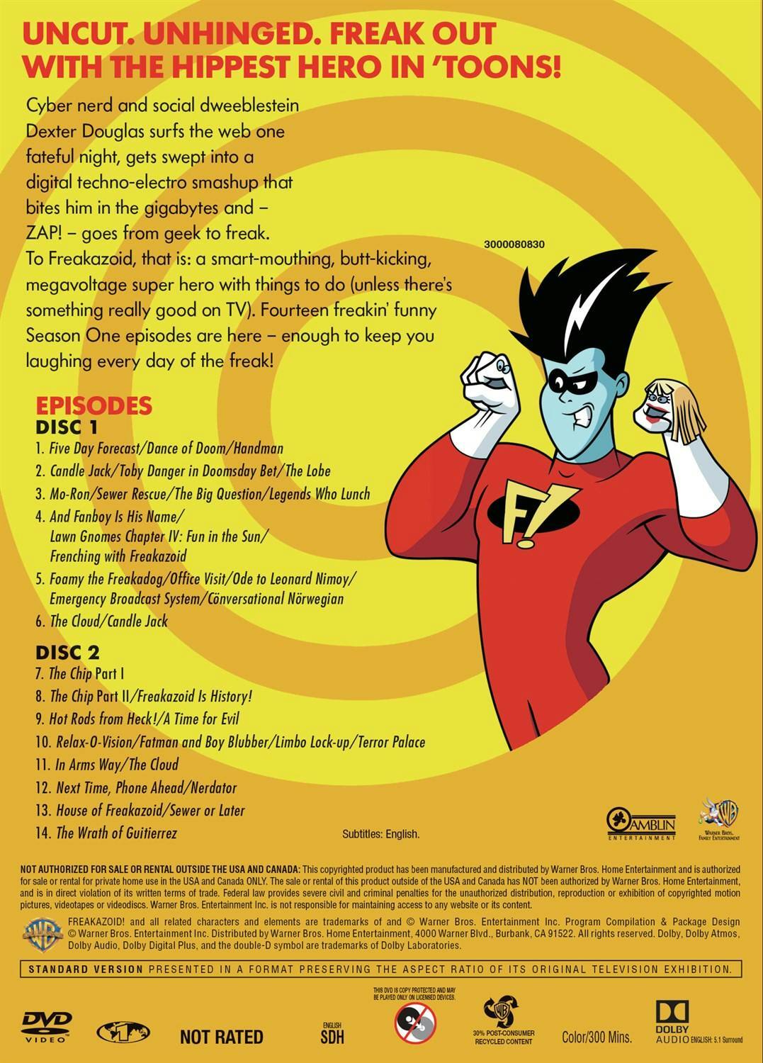 Back. Steven Spielberg Presents Freakazoid!: The Complete First Season [DVD].
