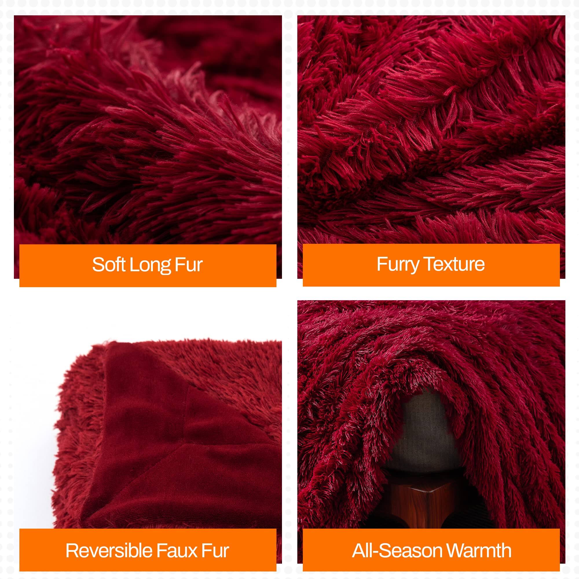 - Soft Long Fur
- Furry Texture
- Reversible Faux Fur
- All-Season Warmth
