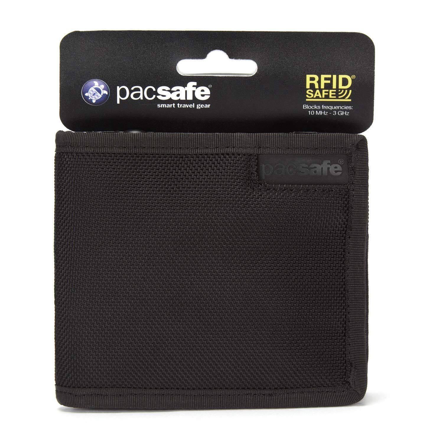 pacsafe smart travel gear RFID SAFE  
Blocks frequencies: 10 MHz - 3 GHz