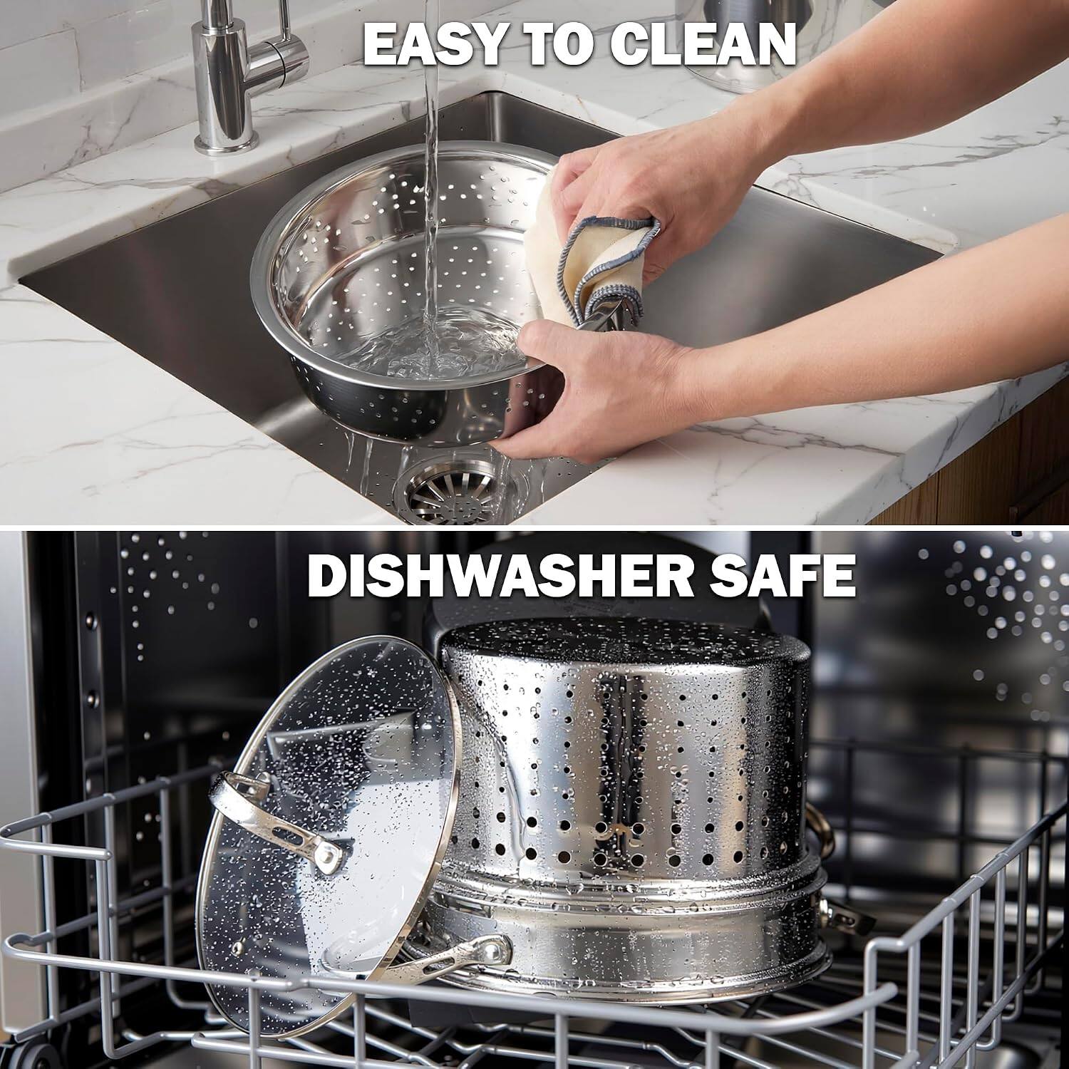 EASY TO CLEAN  
DISHWASHER SAFE