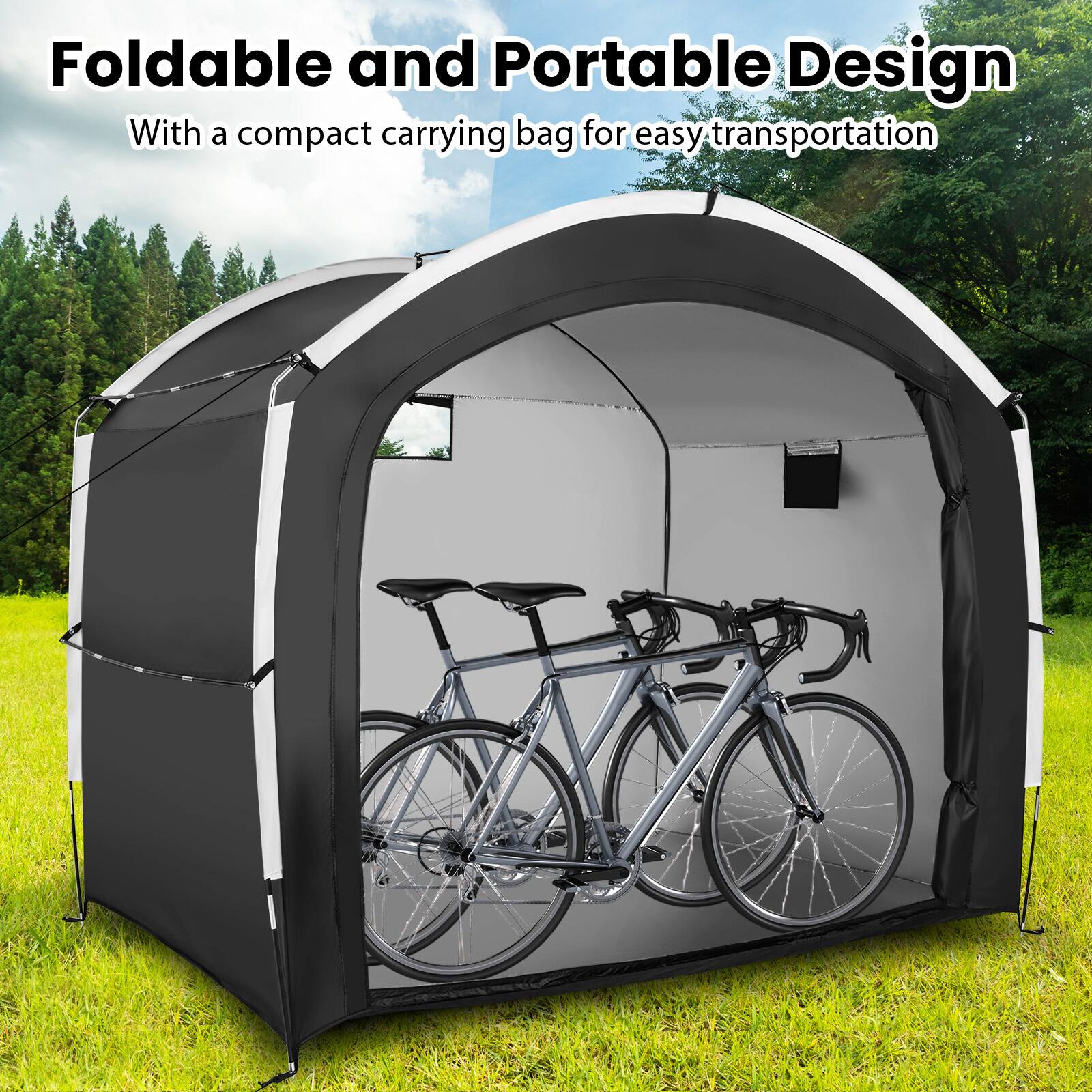Foldable and Portable Design  
With a compact carrying bag for easy transportation