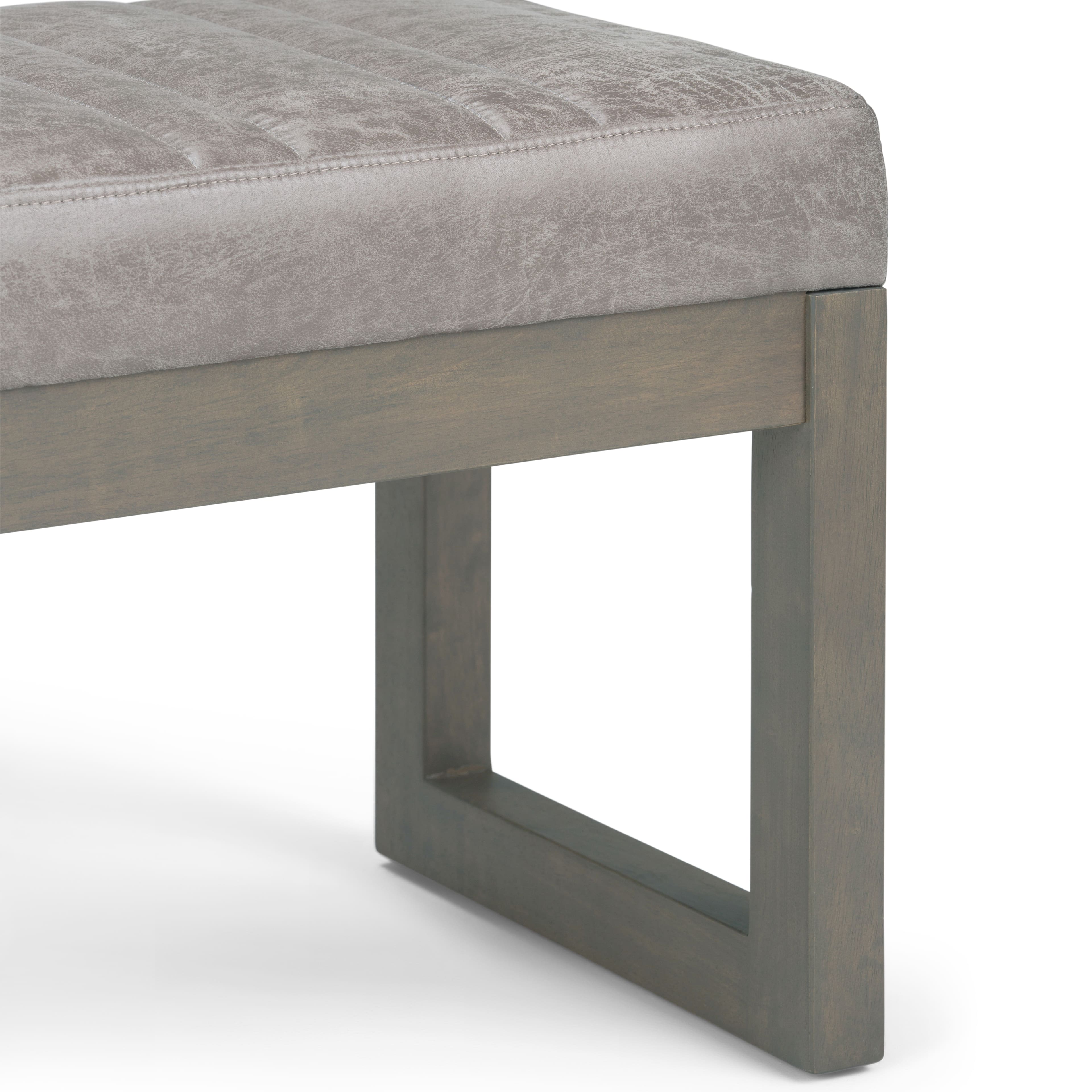 Alt View 15. Simpli Home - Casey Ottoman Bench - Distressed Grey Taupe.