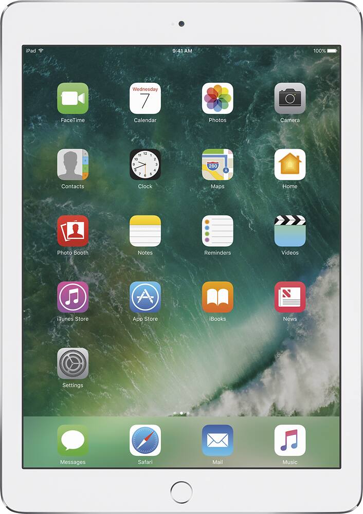 Apple - Geek Squad Certified Refurbished iPad Air 2 Wi-Fi 16GB - Silver
