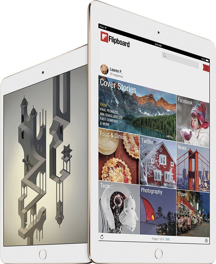 Alt View 15. Apple - iPad Air 2 Wi-Fi 16GB - Silver.