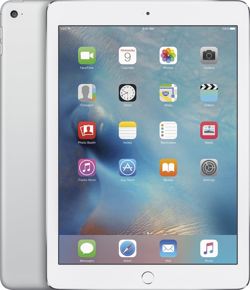 Alt View 17. Apple - iPad Air 2 Wi-Fi 16GB - Silver.