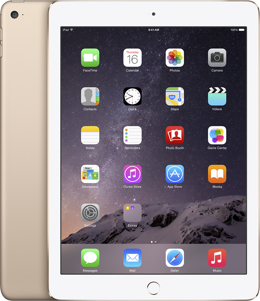 Best Buy: Apple iPad Air 2 Wi-Fi 16GB Gold MH0W2LL/A