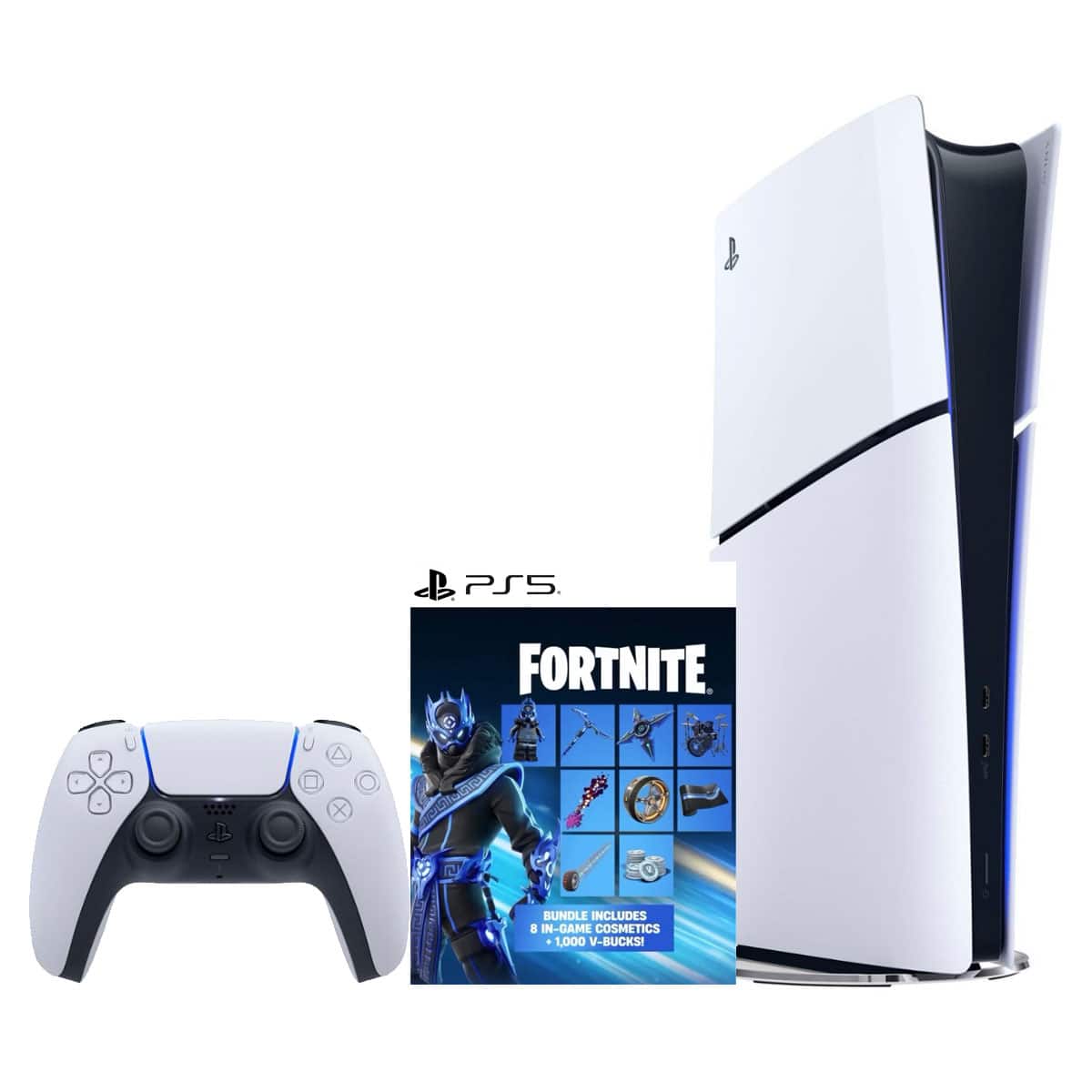PlayStation 5 Slim Digital PS5 with Fortnite Cobalt Star Bundle - PlayStation 5