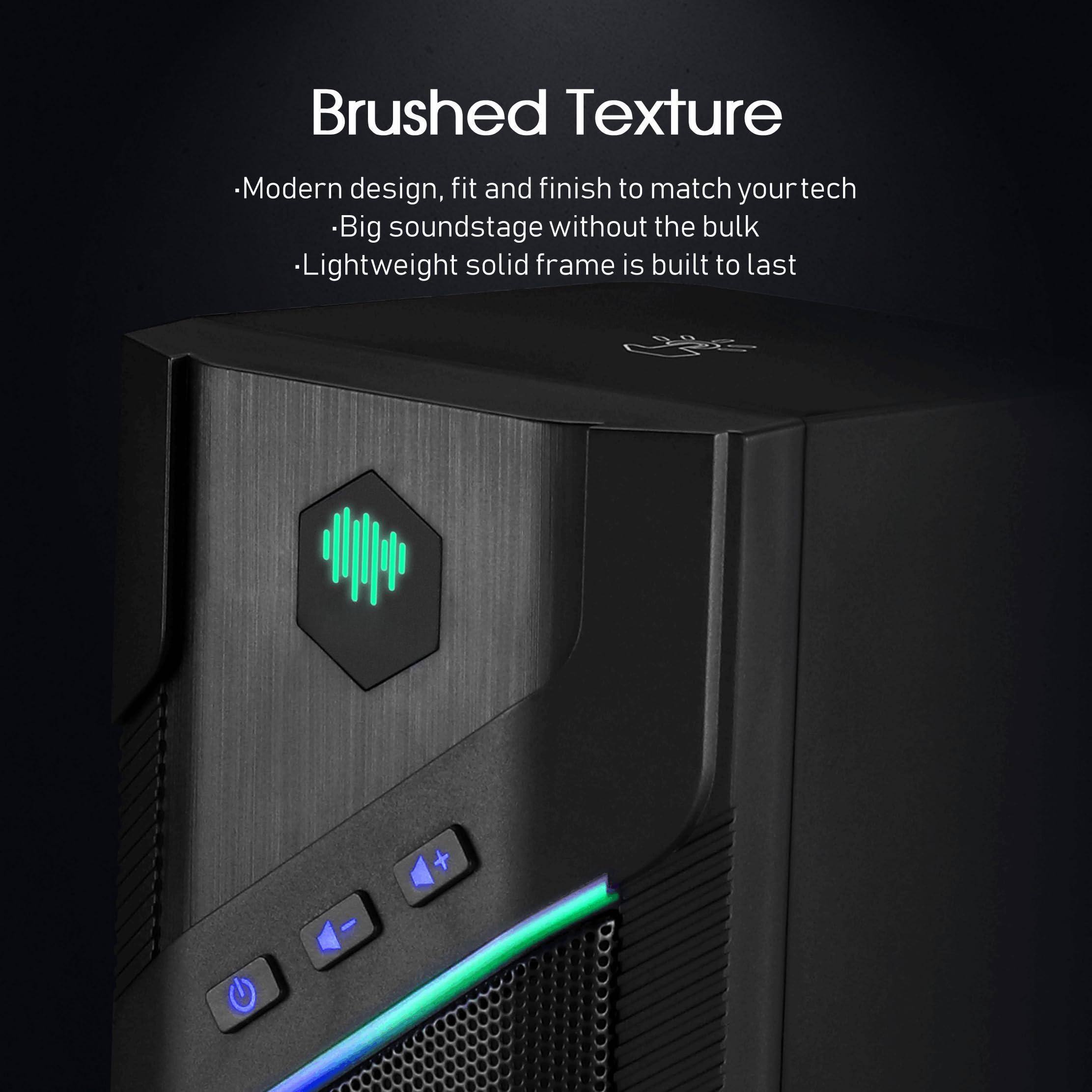 Brushed Texture

- Modern design, fit and finish to match your tech
- Big soundstage without the bulk
- Lightweight solid frame is built to last