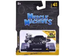 1987 Buick GNX 1/64 Diecast Model Car by Muscle Machines - Black Metallic