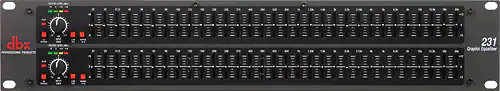 Front. DBX - Dual 31-Band Equalizer - Silver.