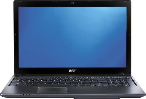 Front Standard. Acer - Laptop / Intel® Pentium® Processor / 15.6" Display / 4GB Memory - Black.