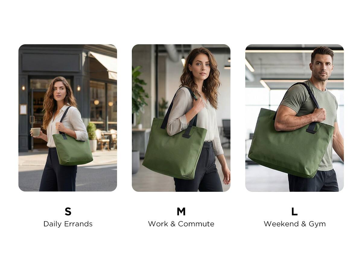 S Daily Errands  
M Work & Commute  
L Weekend & Gym