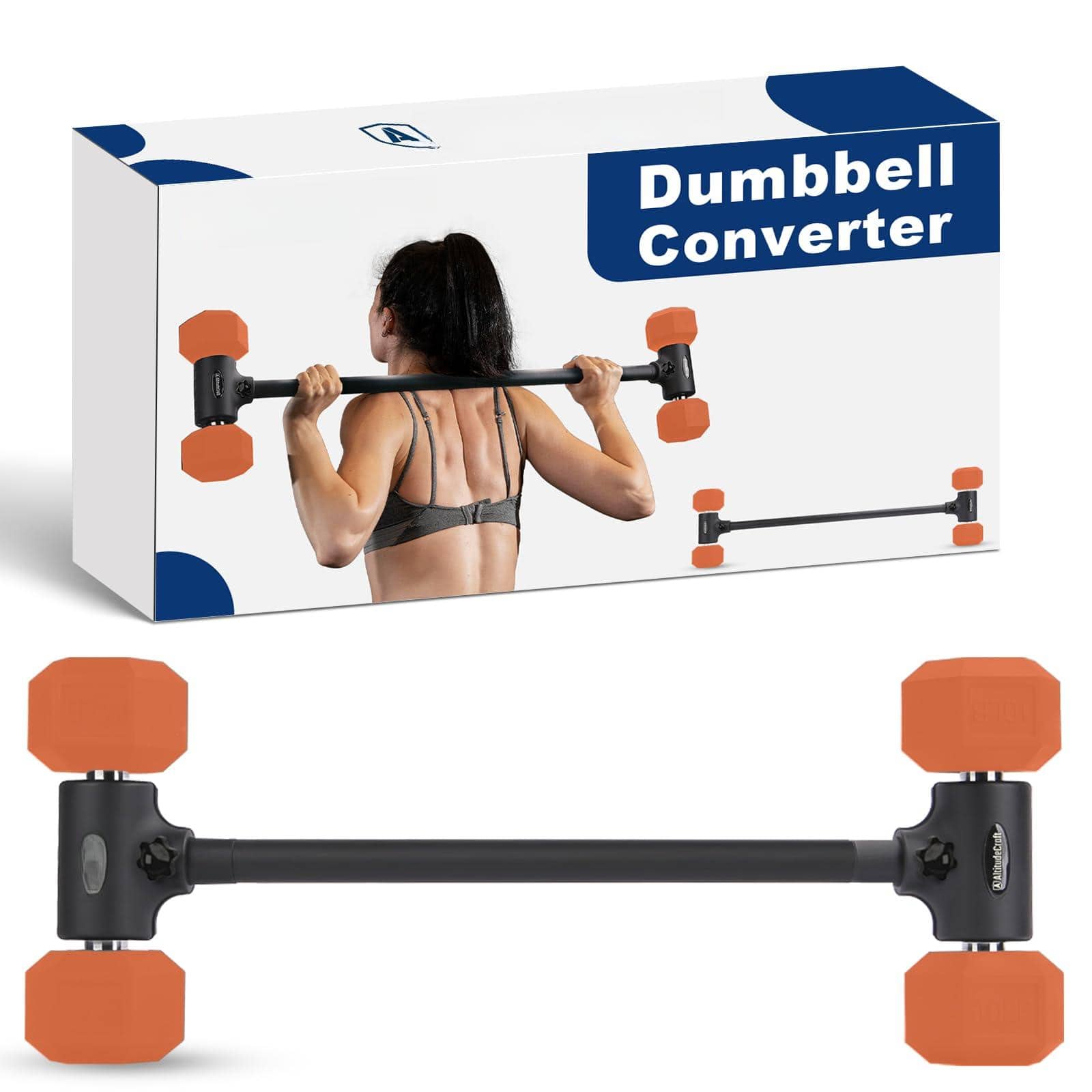 Hanke - Dumbbell To Barbell Converter Transform Dumbbells Bar For Home Gym Adjustable Capacity p Convert Dumbbell to - Multi