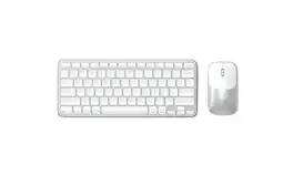 Satechi - Slim CEX1 Wireless Keyboard & Mouse Combo - Multi-Device Bluetooth, 2.4GHz USB-C Receiver, Compact for Mac - Silver