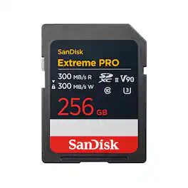 SANDISK - Extreme PRO UHS-II V90 SDXC Memory Card - 256GB, Single