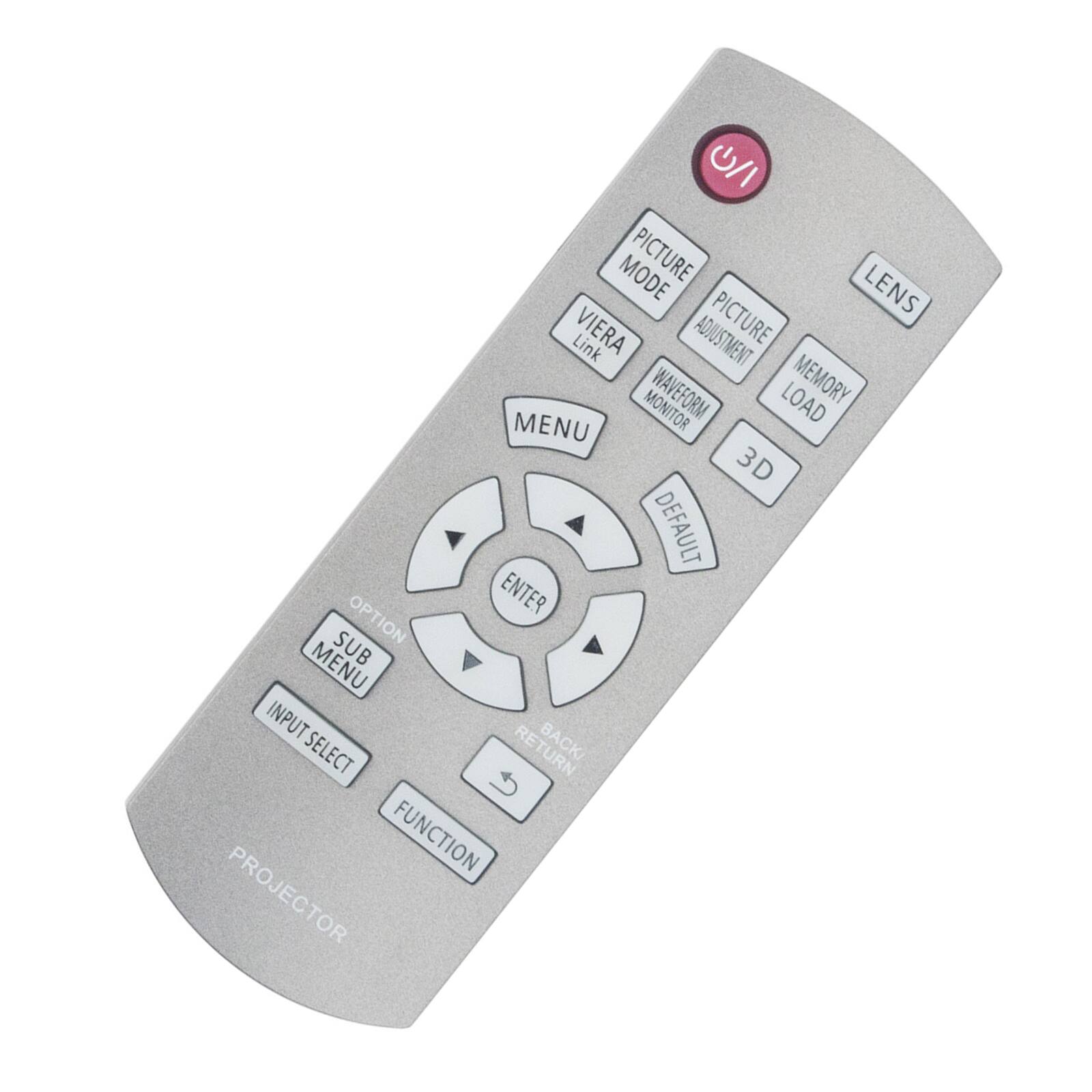 - MODE
- PICTURE
- LENS
- VIERA ADJUSTMENT
- PICTURE LINK
- WAVEFORM
- LOAD
- MEMORY
- MENU
- MONITOR
- 3D
- DEFAULT
- ENTER
- OPTION
- MENU
- SUB
- INPUT
- SELECT
- FUNCTION
- PROJECTOR