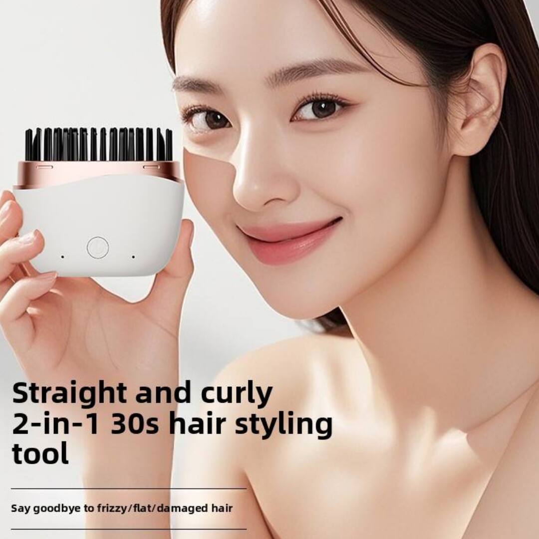Straight and curly 2-in-1 30s hair styling tool  
Say goodbye to frizzy/flat/damaged hair