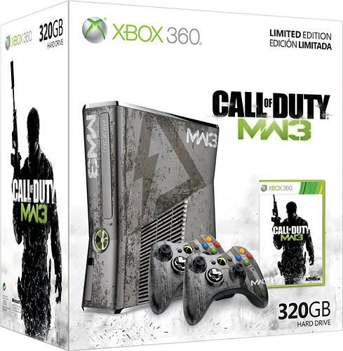 Microsoft Xbox 360 320gb Limited Edition Call Of Duty Modern Warfare 3 Bundle