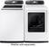 Alt View 13. Samsung - 7.4 Cu. Ft. 15-Cycle Steam Gas Dryer - White.