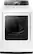 Front. Samsung - 7.4 Cu. Ft. 15-Cycle Steam Electric Dryer - White.