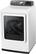 Left. Samsung - 7.4 Cu. Ft. 15-Cycle Steam Electric Dryer - White.