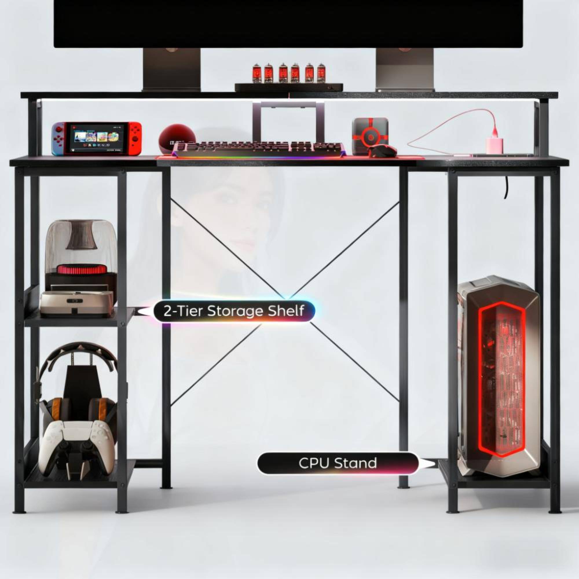 2-Tier Storage Shelf  
CPU Stand