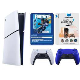 PlayStation 5 Disc Fortnite Flowering Chaos Bundle with Extra Controller and MightySkins Code - PlayStation 5