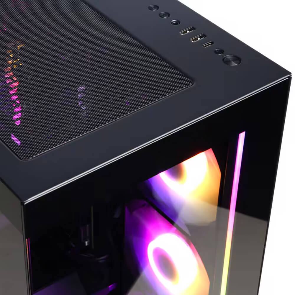 Back. CyberPowerPC - GMA3200NTAM - Black.