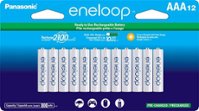 Panasonic - eneloop Rechargeable AAA Batteries (12-Pack) - Front_Zoom