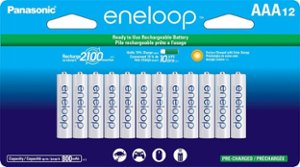 Panasonic - eneloop Rechargeable AAA Batteries (12-Pack) - Front_Zoom