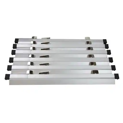 Front. AdirOffice - 42" Aluminum Blueprint File Clamp Hanging Clamps, 12/Pack - Gray.