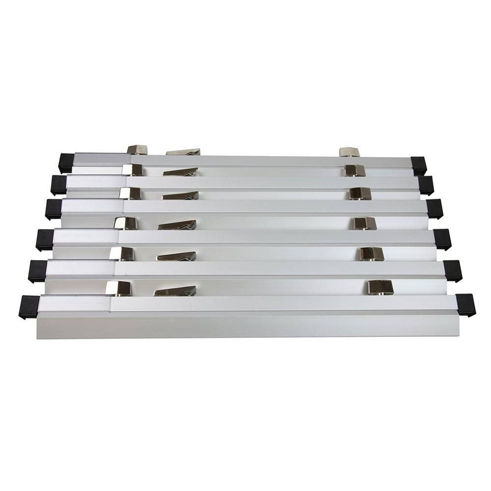 Front. AdirOffice - 42" Aluminum Blueprint File Clamp Hanging Clamps, 12/Pack - Gray.