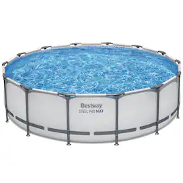Bestway - Steel Pro MAX: Round Pool Set - 14' x 42" - Gray