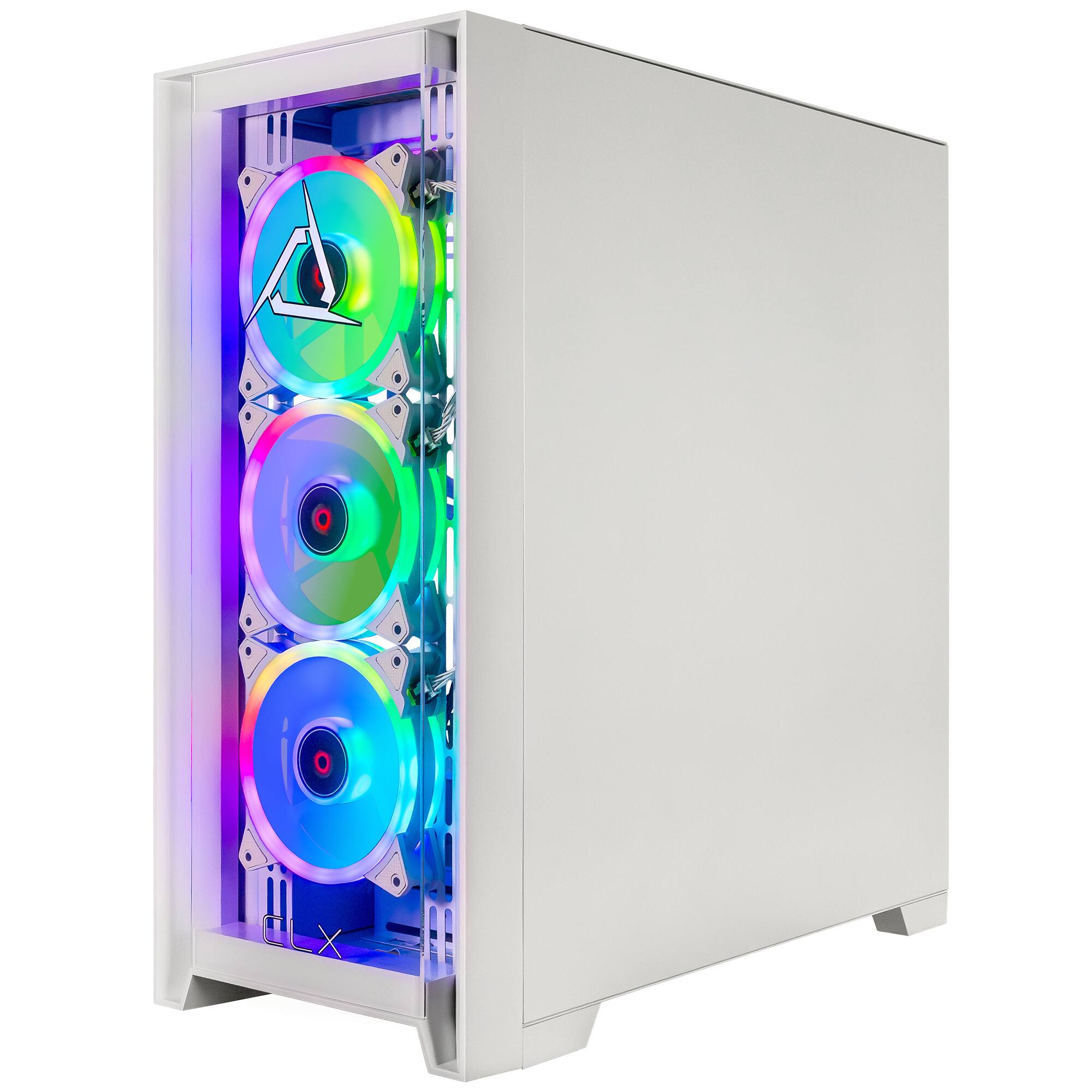 Back. CLX - CLX SET Gaming Desktop - Intel Core Ultra 7 265KF - 64GB DDR5 5600 Memory - GeForce RTX 5060 Ti 16GB - 2TB NVMe M.2 SSD - White.