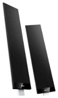 KEF - T Series Dual 4-1/2" 2-1/2-Way Satellite Speakers (Pair) - Black - Front_Zoom